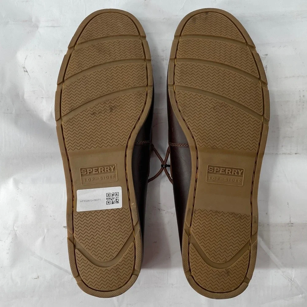 Sperry Boat Shoe Authentic Original 2-Eye 10.5 Brown Good